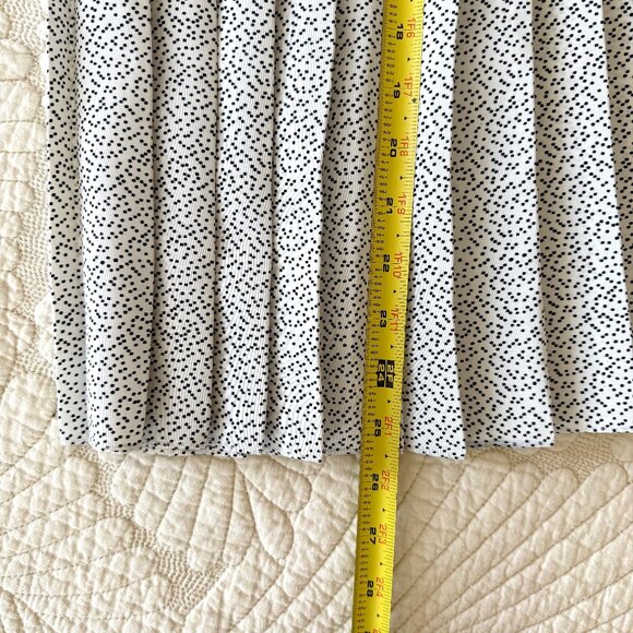 Vintage 70s Union Made 2-Piece Black & White Pleated Dress Set by REO Originals - Picture 9 of 9